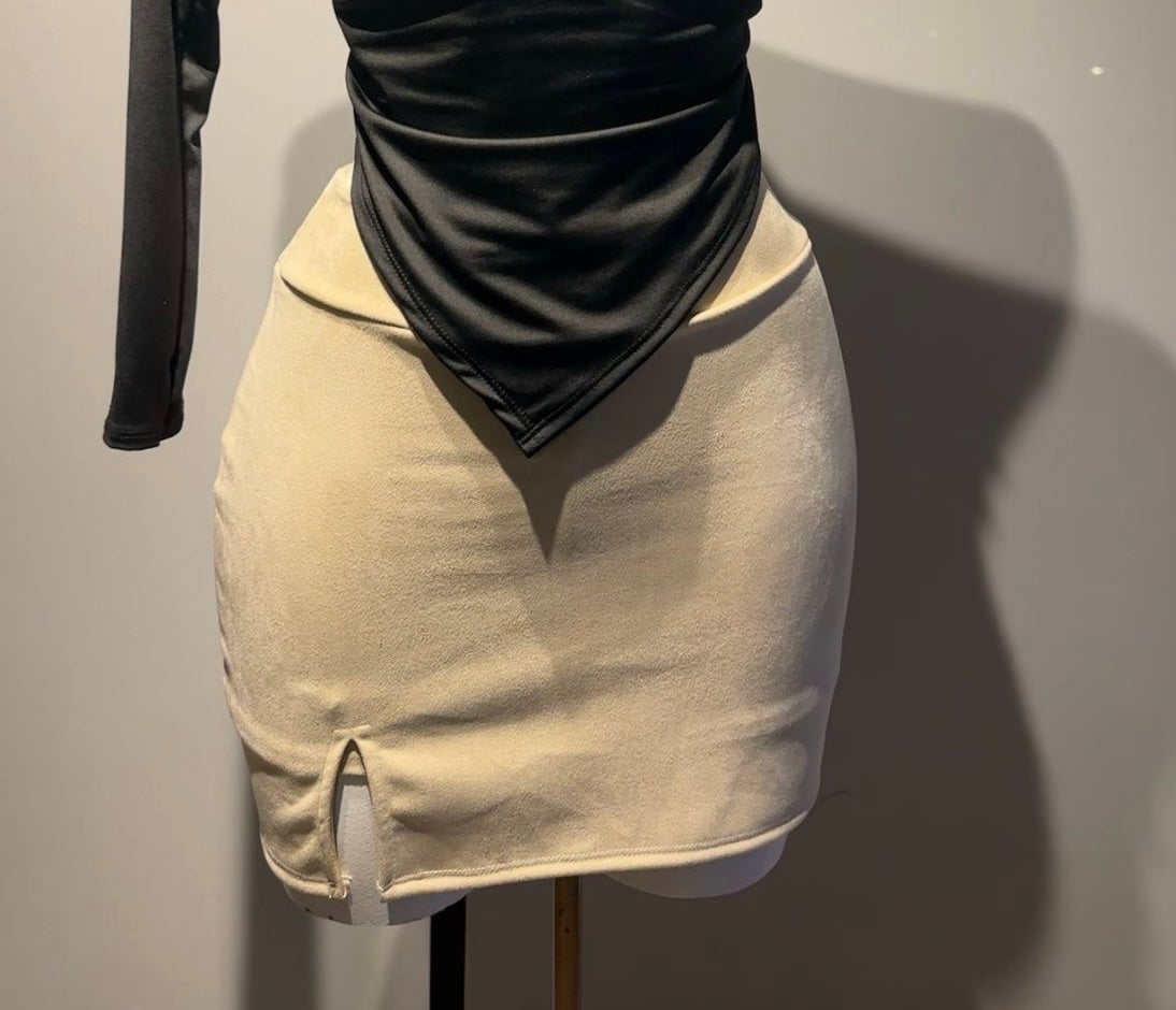 Falda con Short Interior GAMUZA (1 abertura)