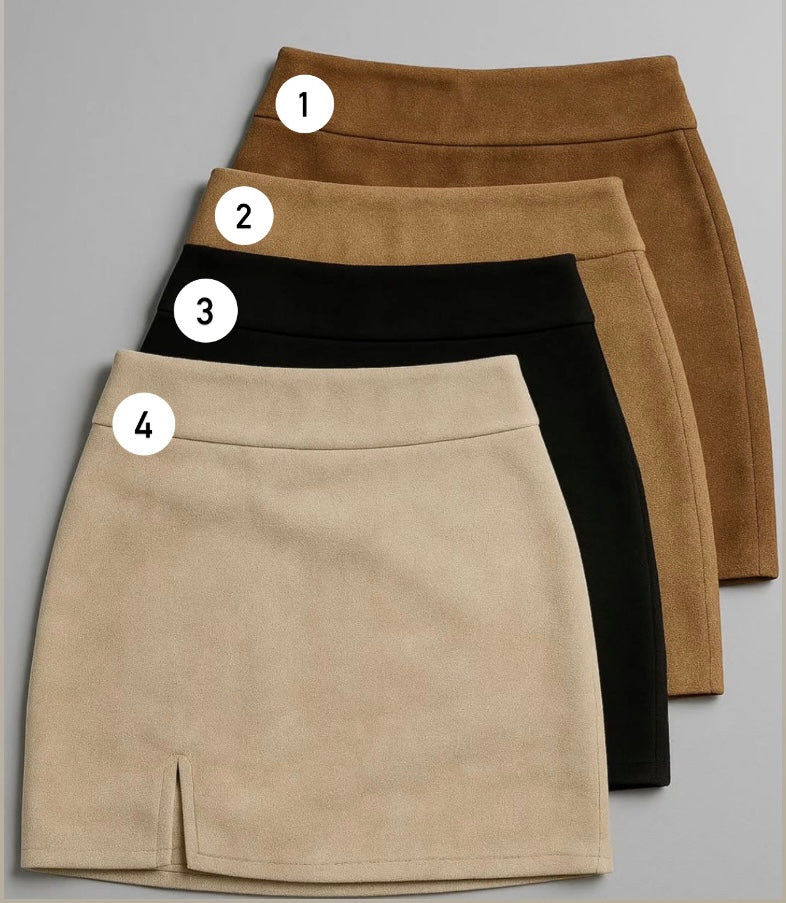 Falda con Short Interior GAMUZA (1 abertura)