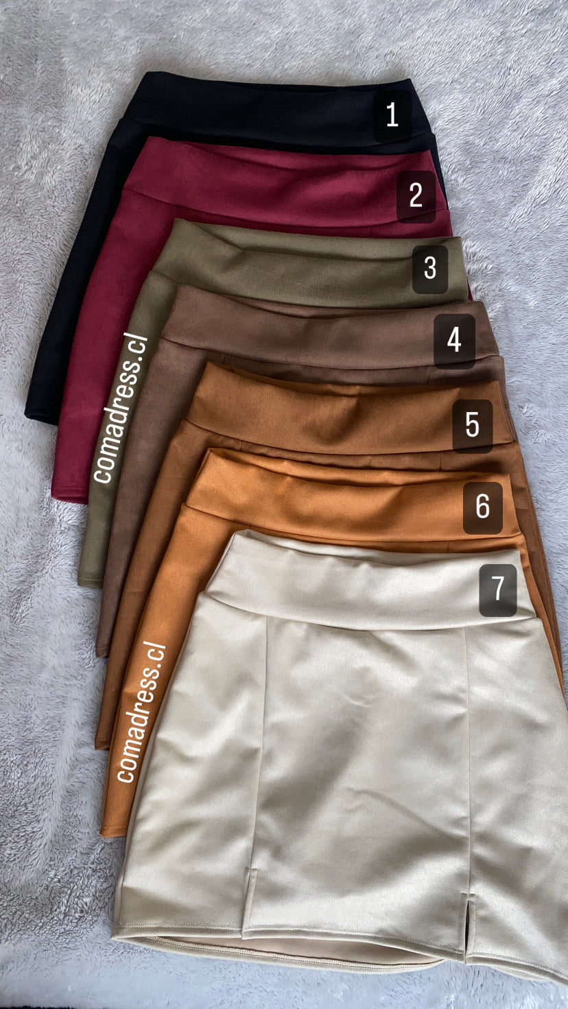 Falda con Short Interior GAMUZA