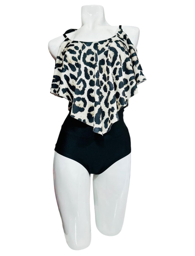 Top Bikini Largo amarras Print