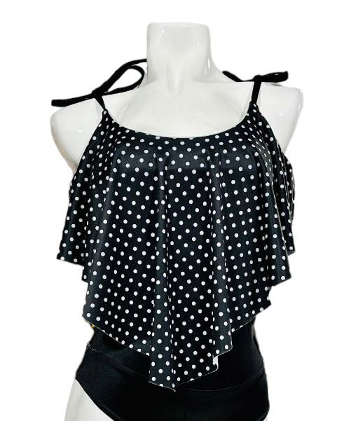 Top Bikini Largo amarras Lunares