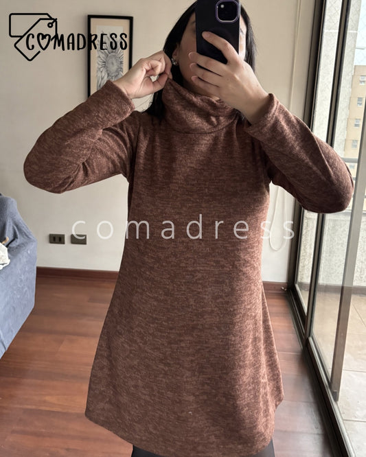Vestido Lanilla Café