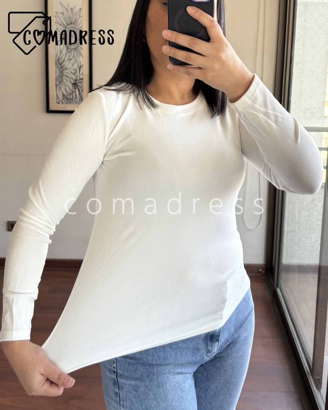 Camiseta Premium Algodón Blanco