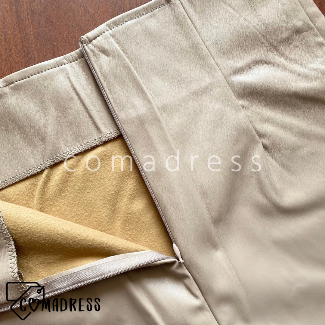 Falda Short Eco Cuero