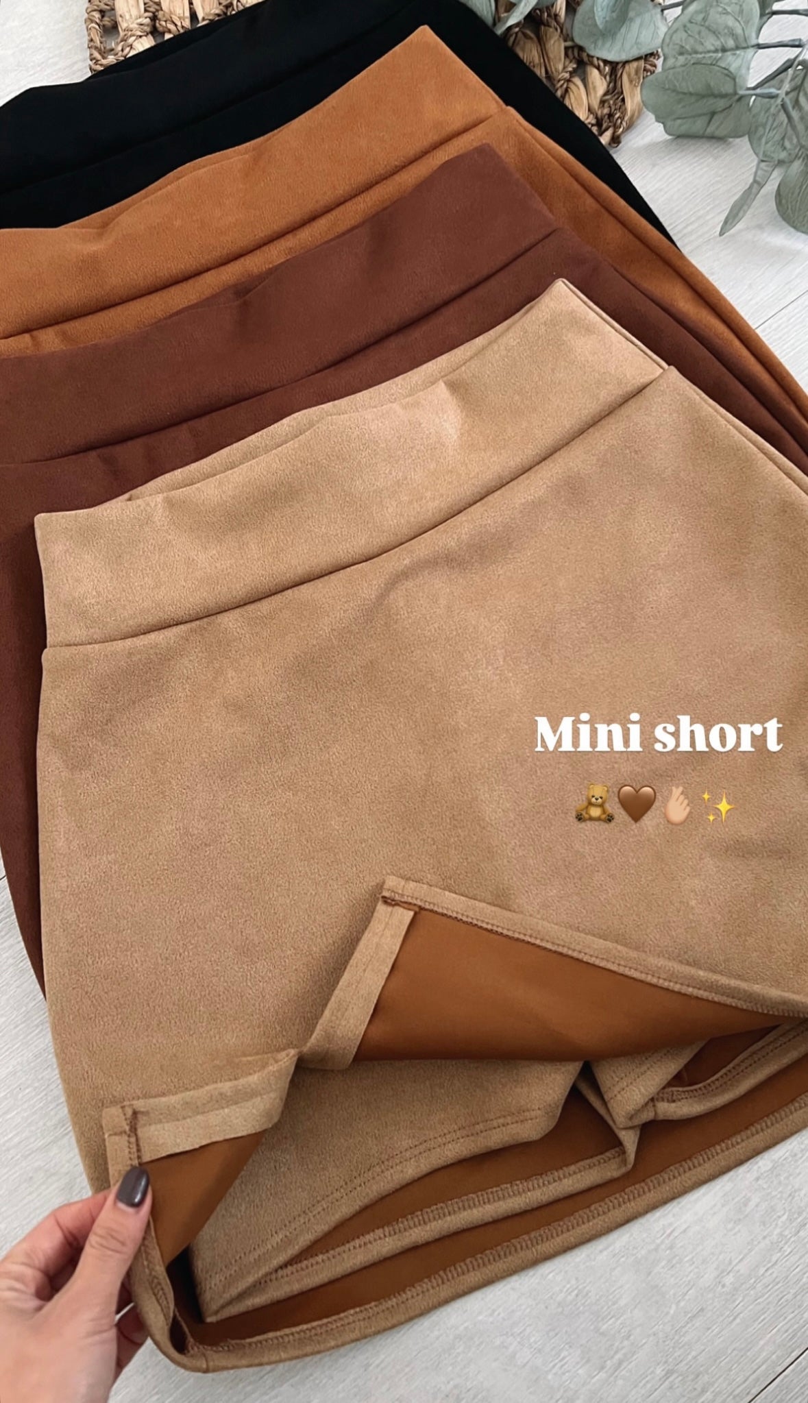 Falda con Short Interior GAMUZA (1 abertura)