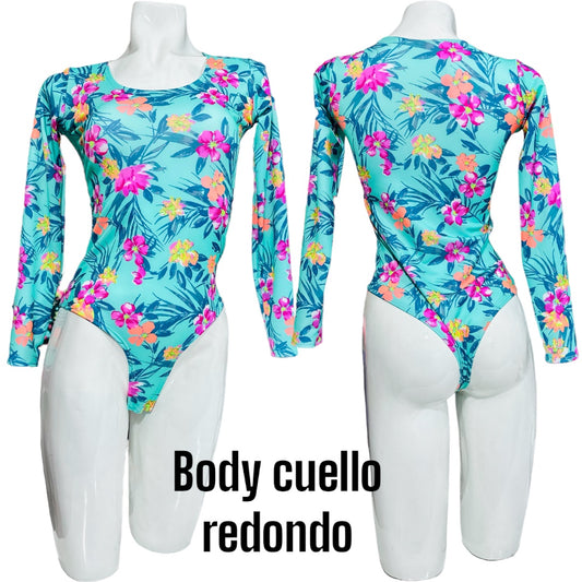 Body Cuello Redondo Orquídea