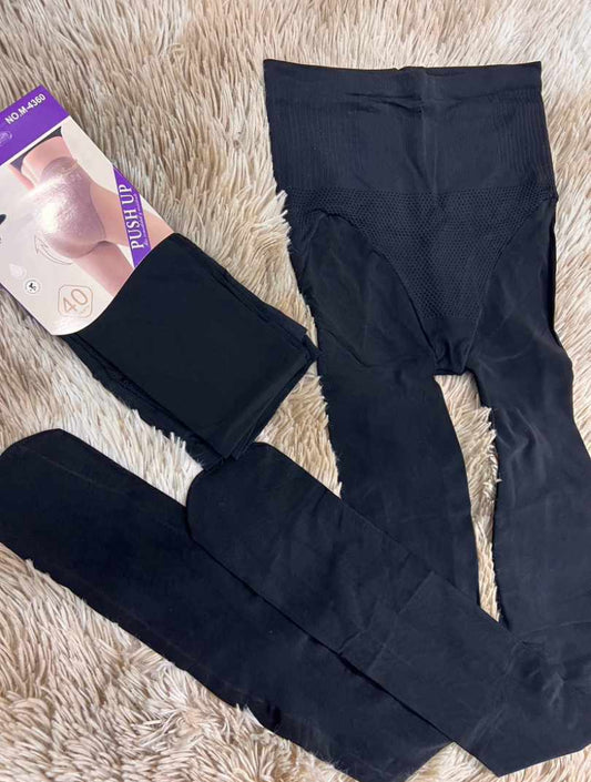 Panty Negra con Efecto Faja (Sin polar)