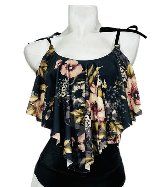 Top Bikini Largo amarras Rosa Vintage