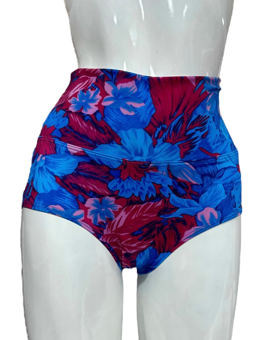 Calzón Vintage Tropical Azul