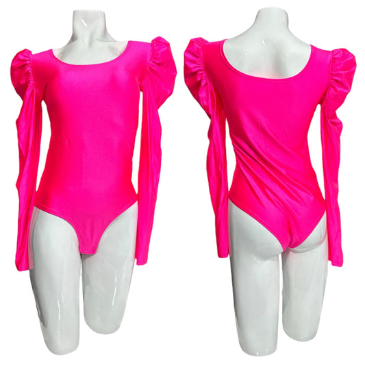 Body Princesa Manga Larga Fucsia