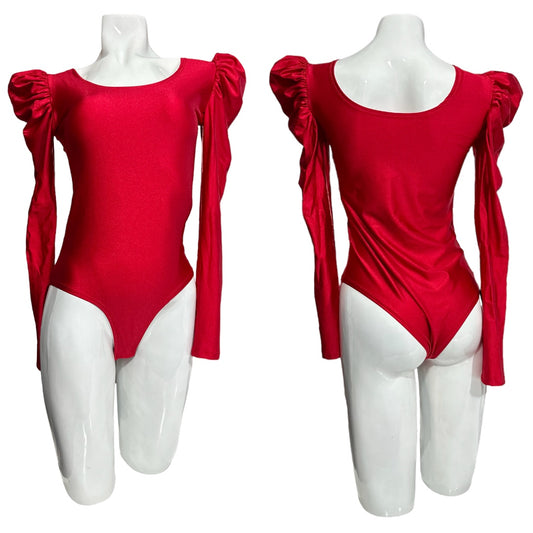 Body Princesa Manga Larga Rojo