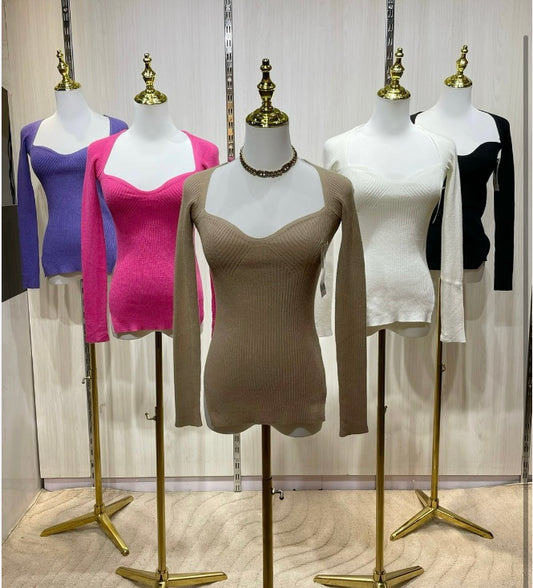 Polera Escote Lanilla