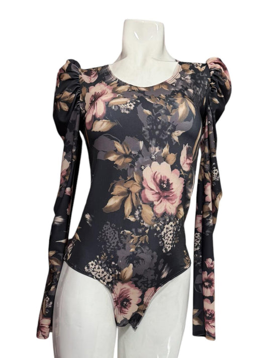 Body Princesa Manga Larga Rosa Vintage