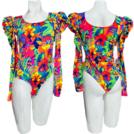 Body Princesa Manga Larga Tropical