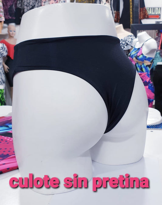 Culotte sin pretina